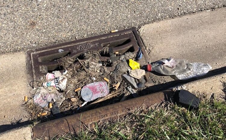 Just an example of what Litter Ladies and Lads find- liquor bottles, masks, fast food containers, glass, cigarettes….