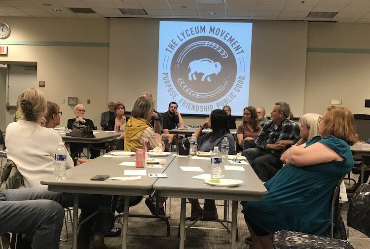 Over 50 people attended April's Kalamazoo Lyceum at the Kalamazoo Public Library.