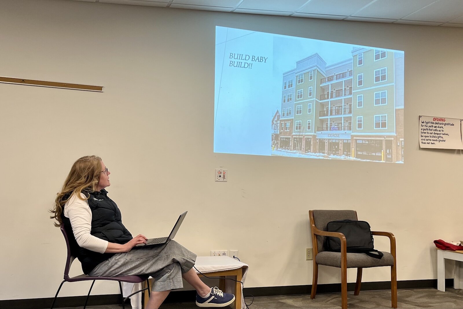 Mary Balkema, Kalamazoo County Housing Director, says "What's the solution to shortage? I guess it's build, baby, build, right?"