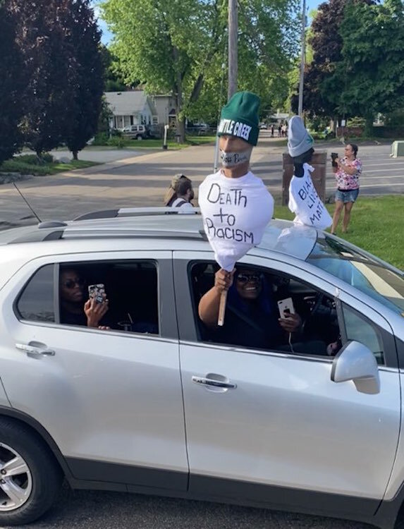 The peaceful nature of protests in Battle Creek proved inspiring.