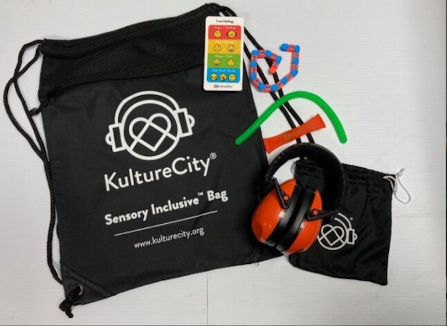 Sensory bags will be available at many locations throughout the camp. Sensory inclusive bags contain sound-canceling headphones, fidgets, emotion cards and other items to help campers who need them.