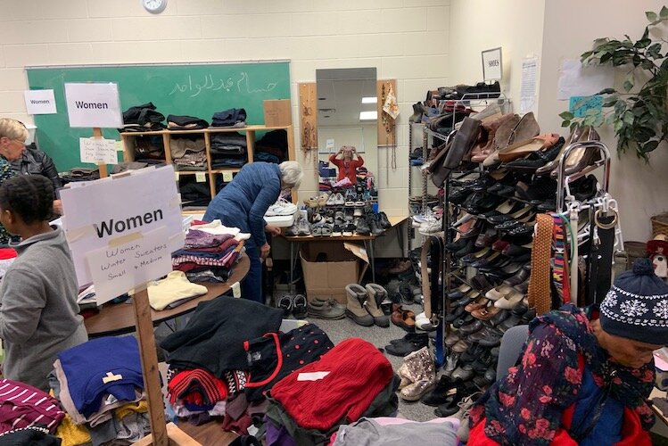 Interior of Refugee Friends Store.