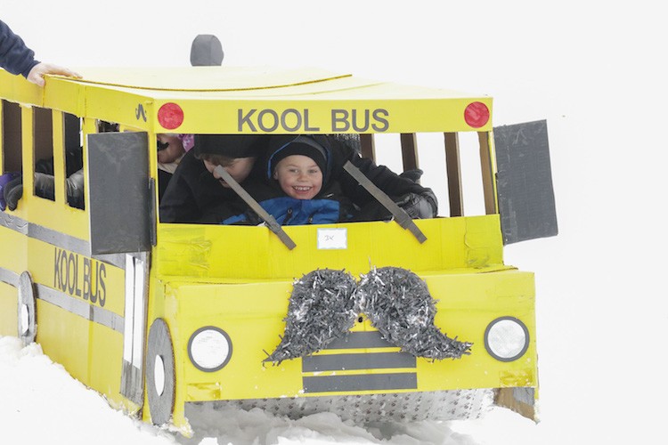 A Kool Bus on the slopes at the 2019 Festivus. 