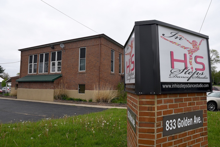 In His Steps dance studio located at the intersection of Golden Avenue and Beadle Lake Road