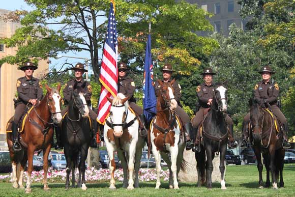 Mounted Police and their horses