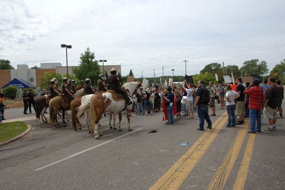 Mounted Police on patrol