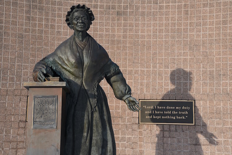 Velma Laws-Clay chaired the effort to create the statue of Sojourner Truth in downtown Battle Creek.