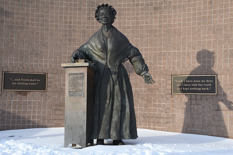Velma Laws-Clay chaired the effort to create the statue of Sojourner Truth in downtown Battle Creek.