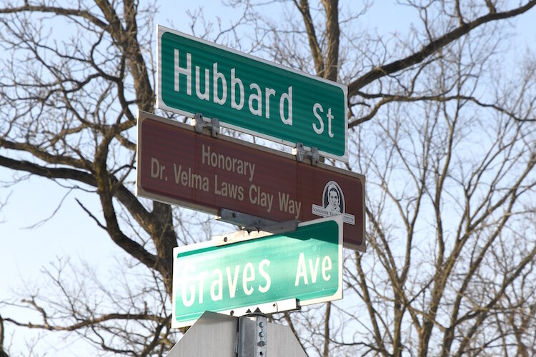Street named for the late Velma Laws Clay