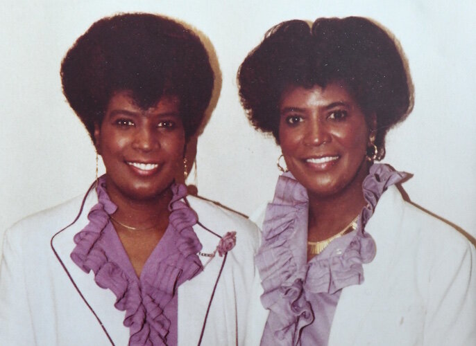 Sisters Velma Laws-Clay, left, and Vivian Laws-Ritter are two of six children born into one of Battle Creek’s best-known African American families.