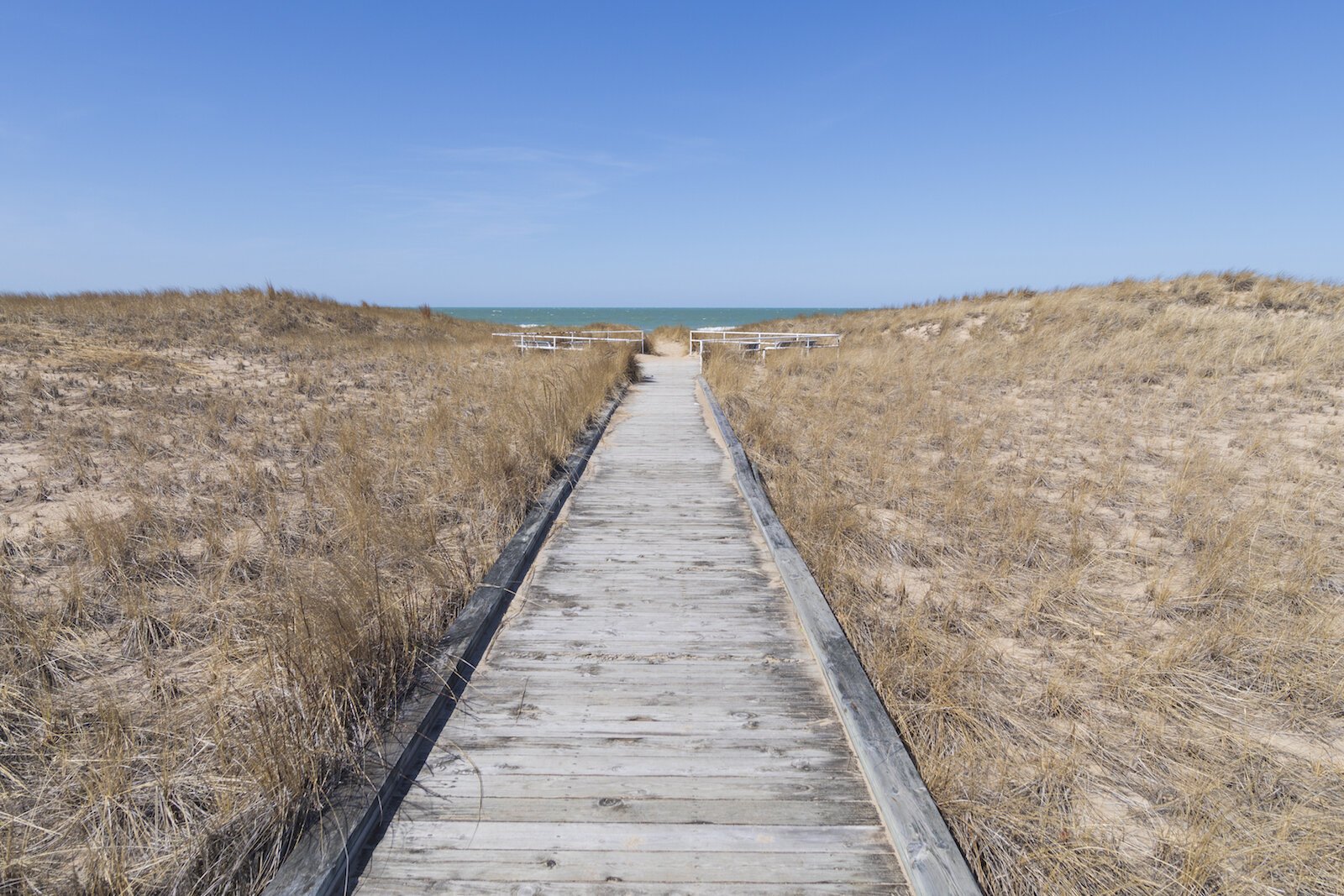 The path at Jean Klock Park in Benton Harbor