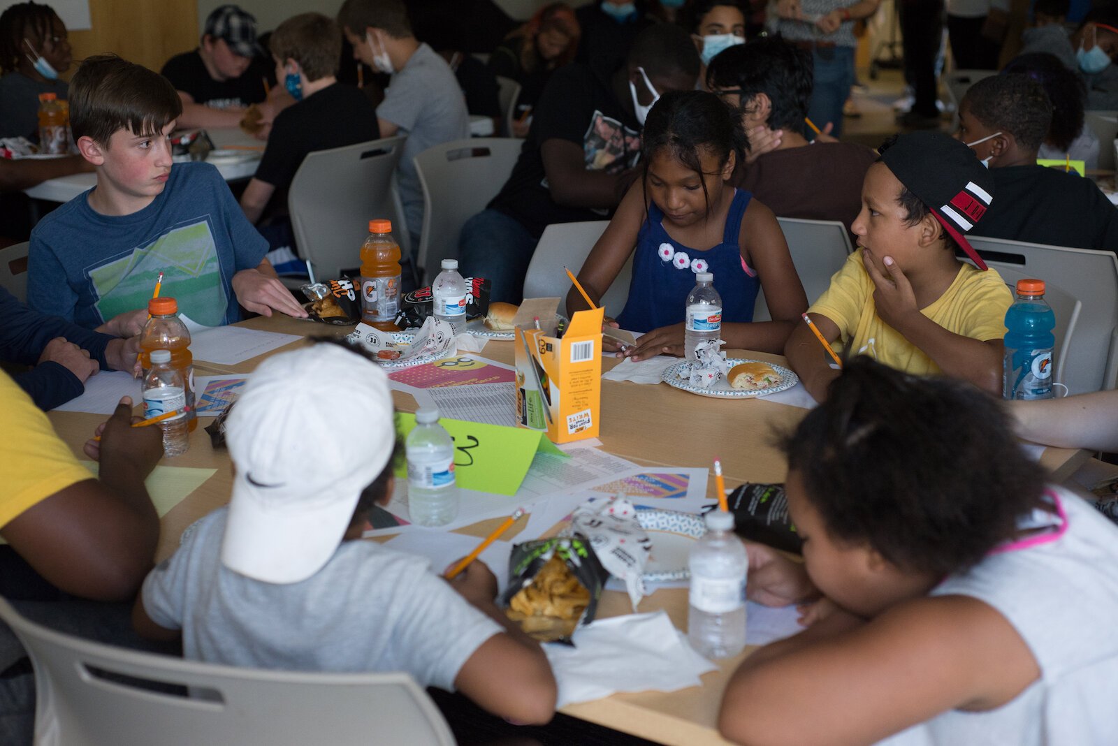 Youth came together this summer to offer their input on what a youth and teen facility in their community should look like