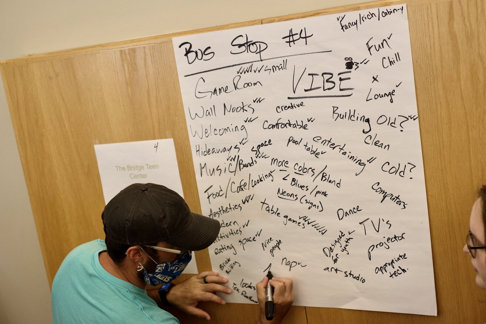 Many ideas were collected when youth came together this summer to offer their input on what a youth and teen facility in their community should look like.