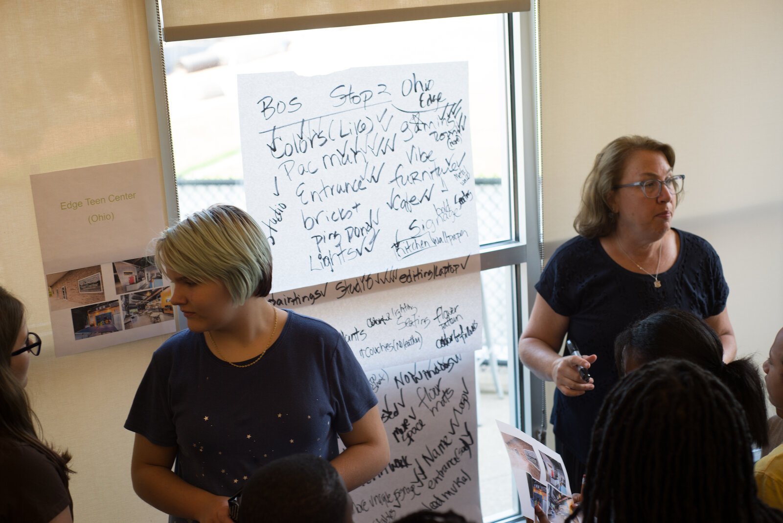 Many ideas were collected when youth came together this summer to offer their input on what a youth and teen facility in their community should look like.