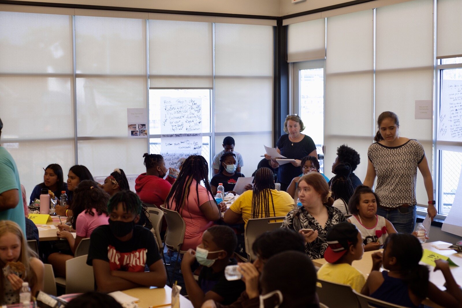 Youth came together this summer to offer their input on what a youth and teen facility in their community should look like.