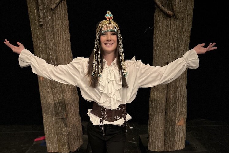 Katie Pell, member of the Olivet High School after-school forensics team.