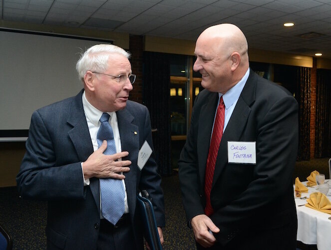 Larry Anderson at the 100th anniversary of Rotary at the Battle Creek Country Club in 2015