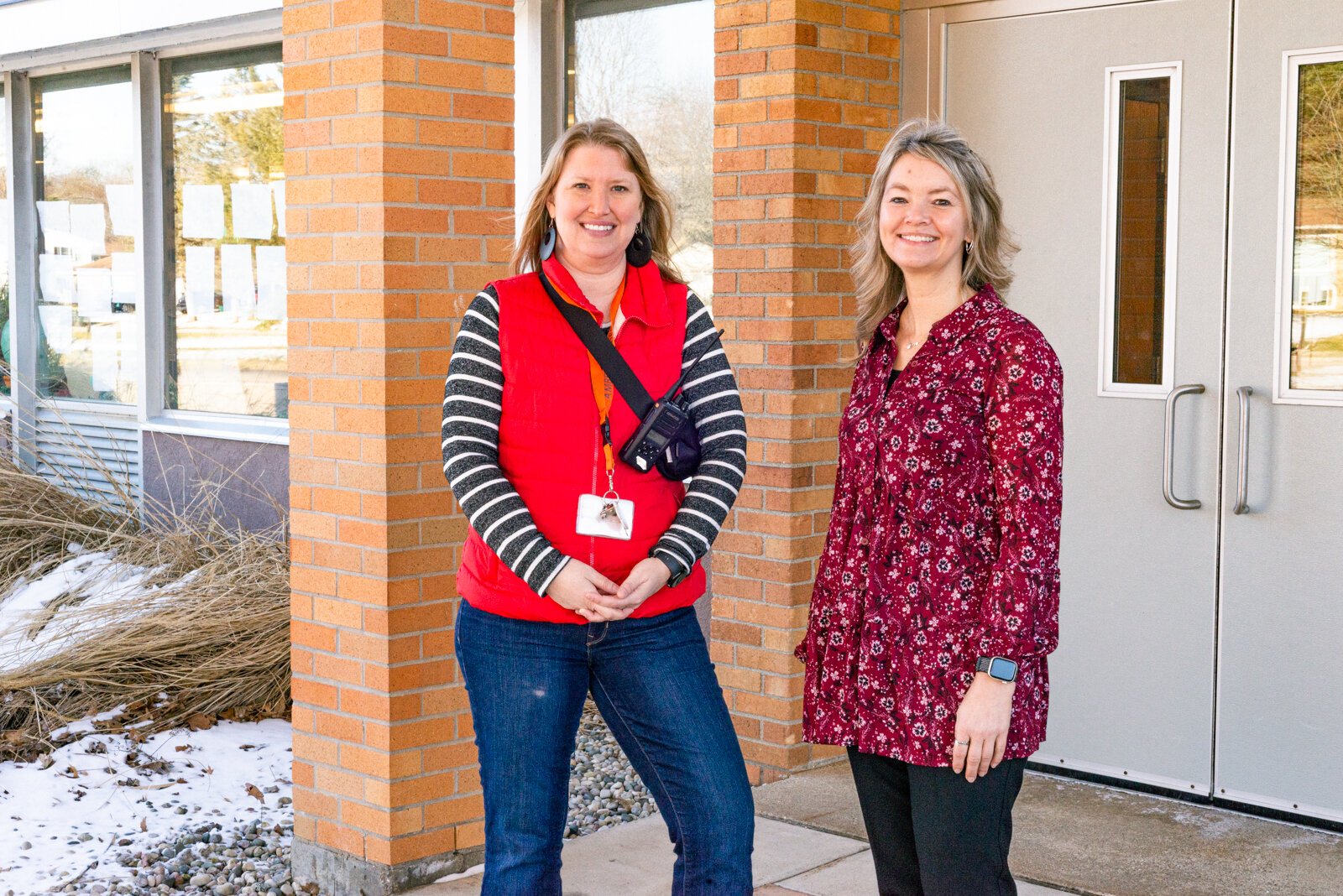  Lindsay French and Marianne Joynt work together in the Portage Public Schools.