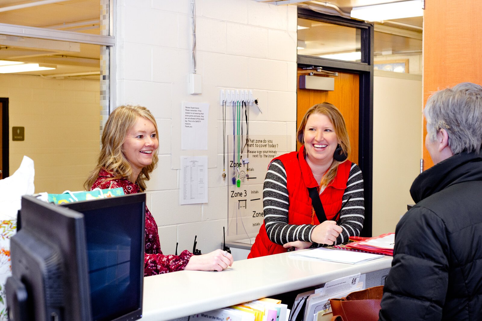  From left, Coordinator of Mental Health Initiatives for Portage Public Schools Marianne Joynt, and Lindsay French, Engagement Specialist.