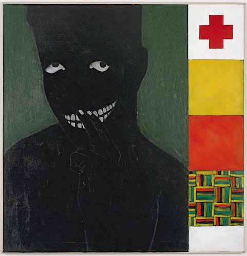Kerry James Marshall, Silence is Golden, 1986, Acrylic, The Studio Museum in Harlem; gift of the Artist, Photo Credit: Marc Bernier © Kerry James Marshall Courtesy of the artist Jack Shainman Gallery, New York, and American