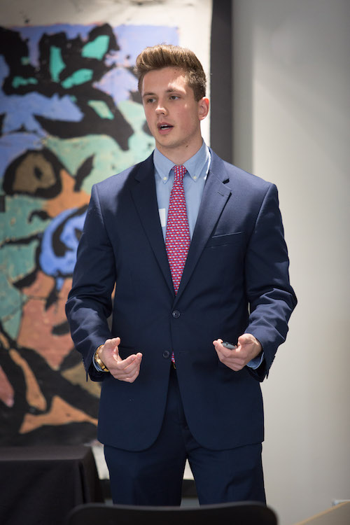 Matt Tomkiel pitches camps for young leaders. Photo by www.caseyspring.net