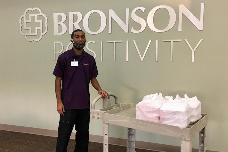 Middle East Appetite created take out meals for the first day of Feed the Fight Kalamazoo’s efforts to serve hospital staff.