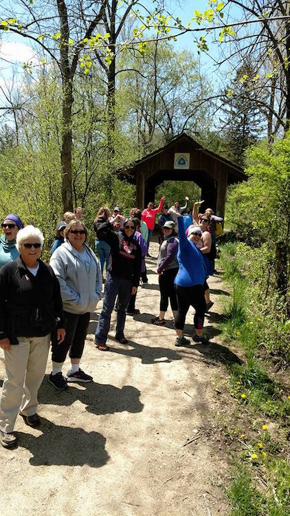 Michigan Trail Dames get ready for an adventure.