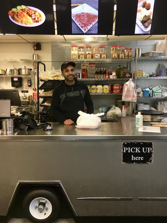 Middle East Appetite created take out meals for the first day of Feed the Fight Kalamazoo’s efforts to serve hospital staff.