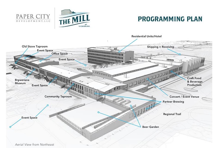  The $50 million development on the old paper mill site will include an additional 80 acres to the west of the original site.