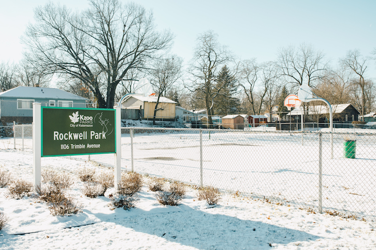 Recent improvements to Rockwell Park include two play structures, an asphalt path and a new basketball court.