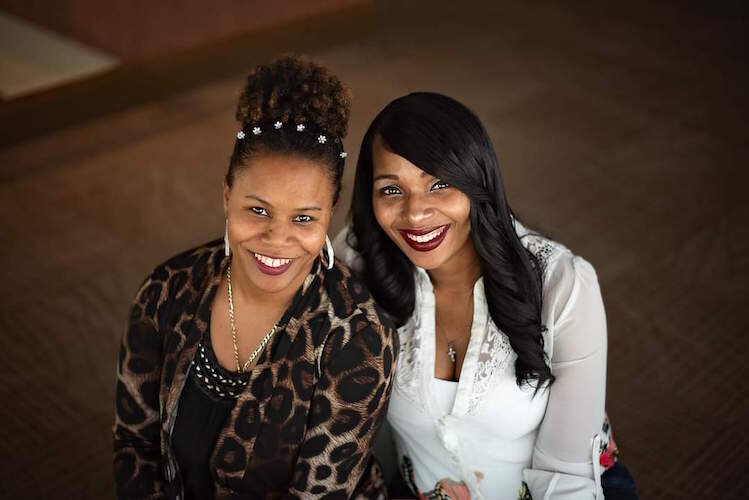 Rickeshia Williams, left, and Stephanie Freeman are the only Black lactation professionals in Calhoun County.