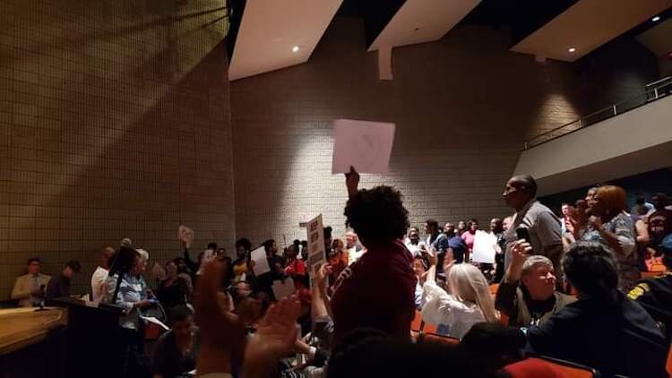 A Critical Conversation in Detroit led by Zakiyah Ansari, far left, who leads the We Choose coalition in New York.