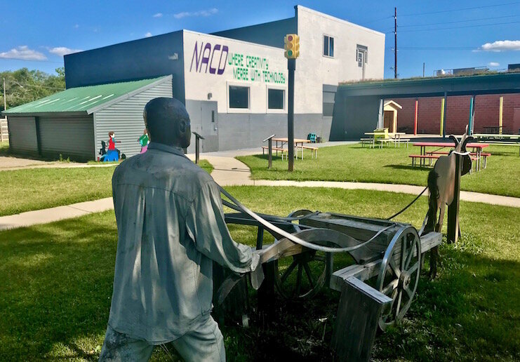 NACD is looking to convert and expand the former urban garden building, shown at left, into a 2,000-square-foot facility to accommodate a new technical center. 