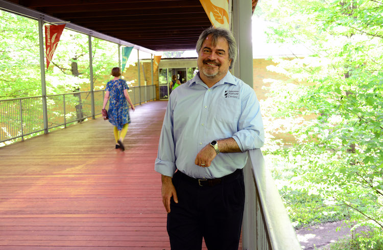 Nathan Smallwood at the Kalamazoo Nature Center Photo by Mark Wedel