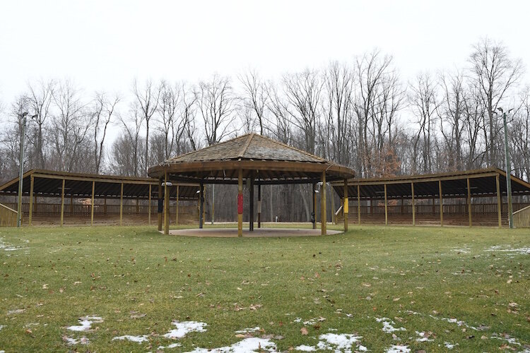 The central arena is for powwows.