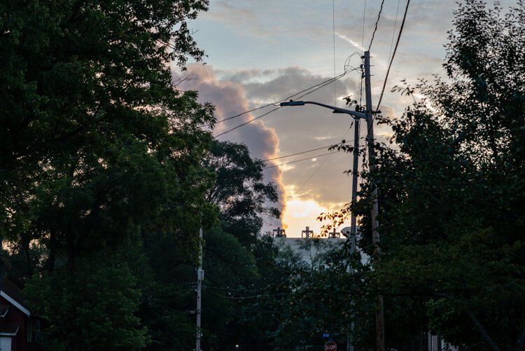 Emissions from Graphic Packaging are visible from the Northside of Kalamazoo.