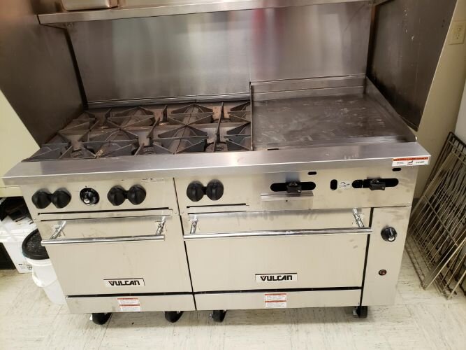 This new oven was purchased for SHARE with ARPA funds.
