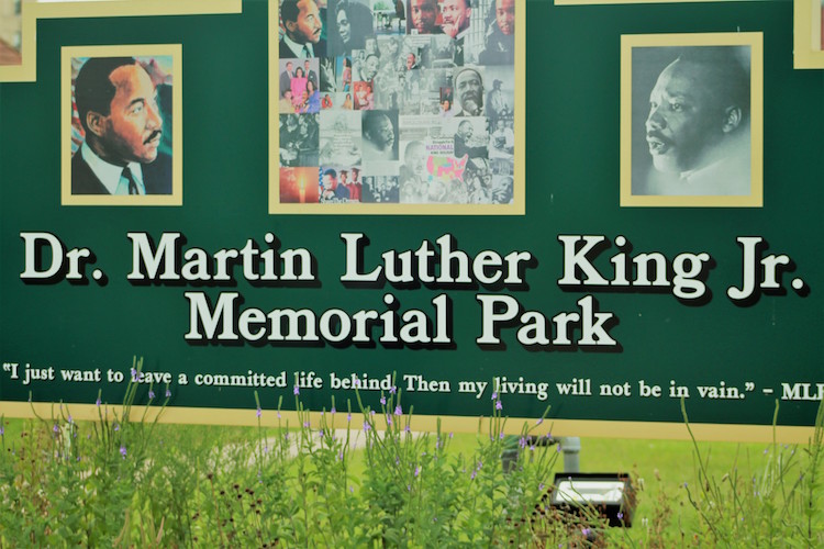 Kalamaoo Junior Girls created the collage seen in the memorial for Dr. Martin Luther King Jr. 