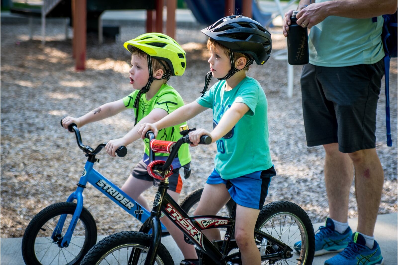 Youngsters on their bikes were among those enjoying the festivities as part of National Night Out 2022. Photo by Fran Dwight.