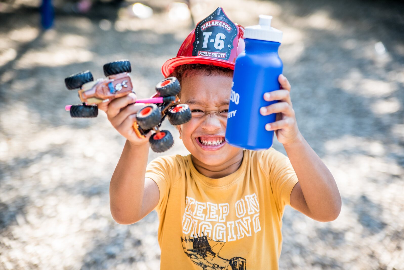 Having fun at the Vine Neighborhood celebration of National Night Out. Photo by Fran Dwight