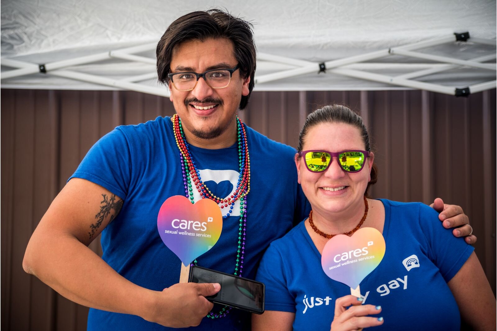 CARES tells visitors about its services at At the Edison Neighborhood Celebration of National Night Out 2022. Photo by Fran Dwight.