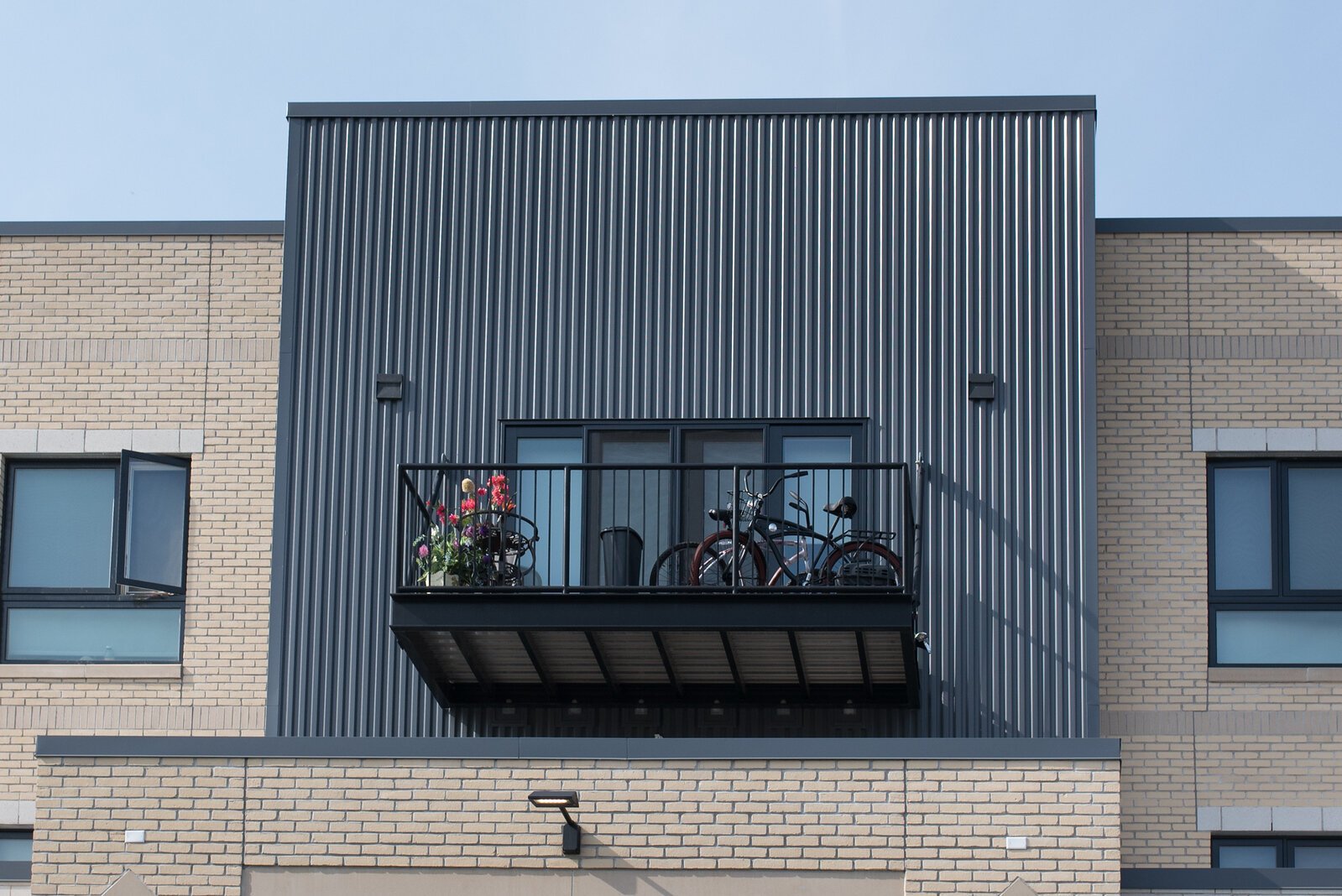 An outside view of an apartment at The Creamery
