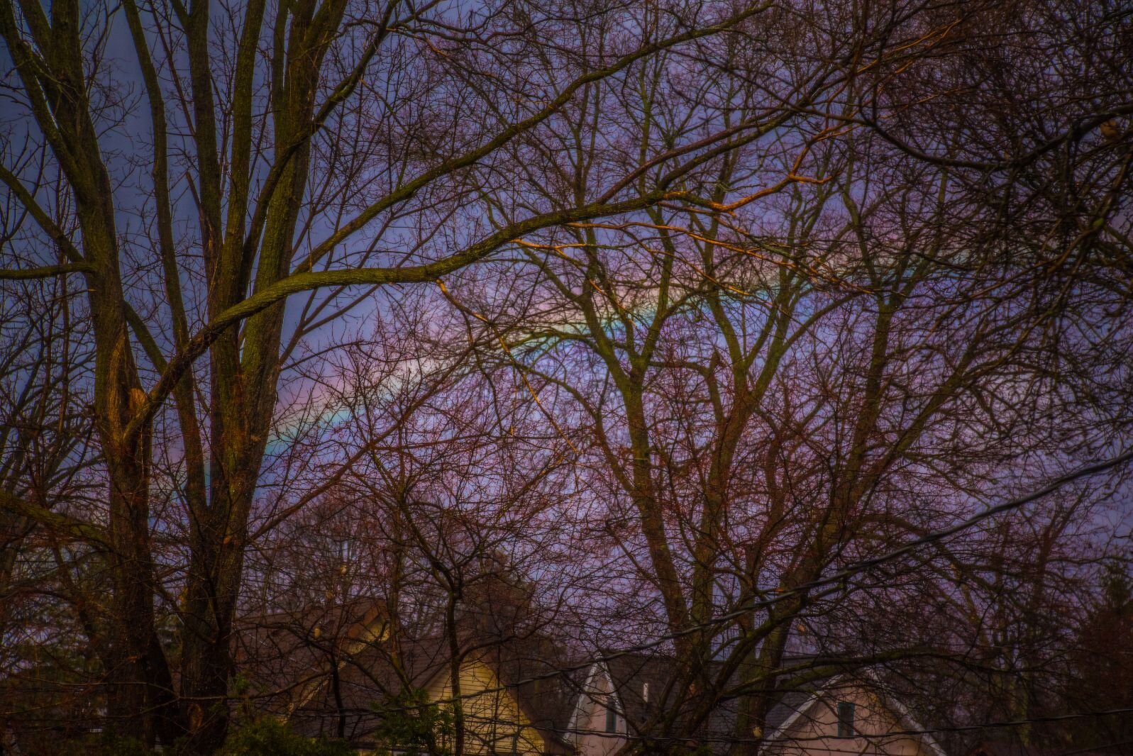 As the neighborhood seeks out ways to control illegal dumping a rainbow forms over the Edison Neighborhood.