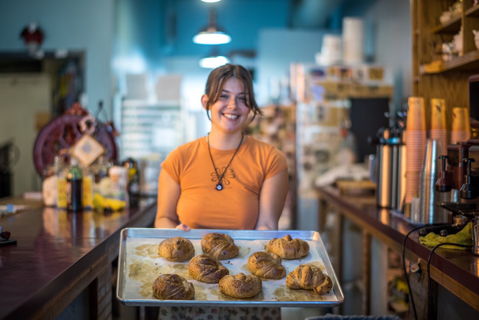 Fresh from the oven at Caffé Casa.