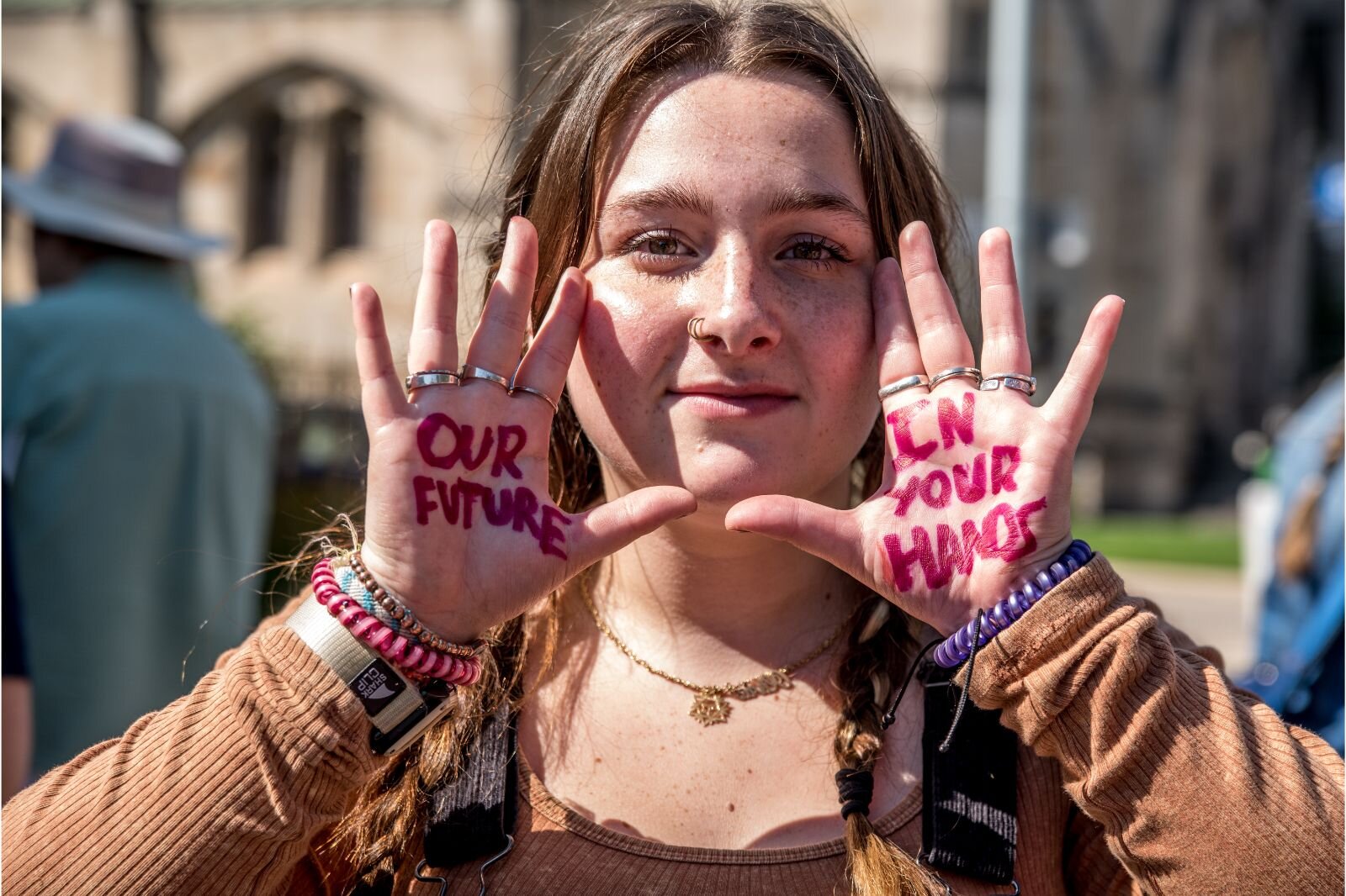 Olivia Cheinker, Kalamazoo Central seniors and member of Ardea Youth Climate Coalition