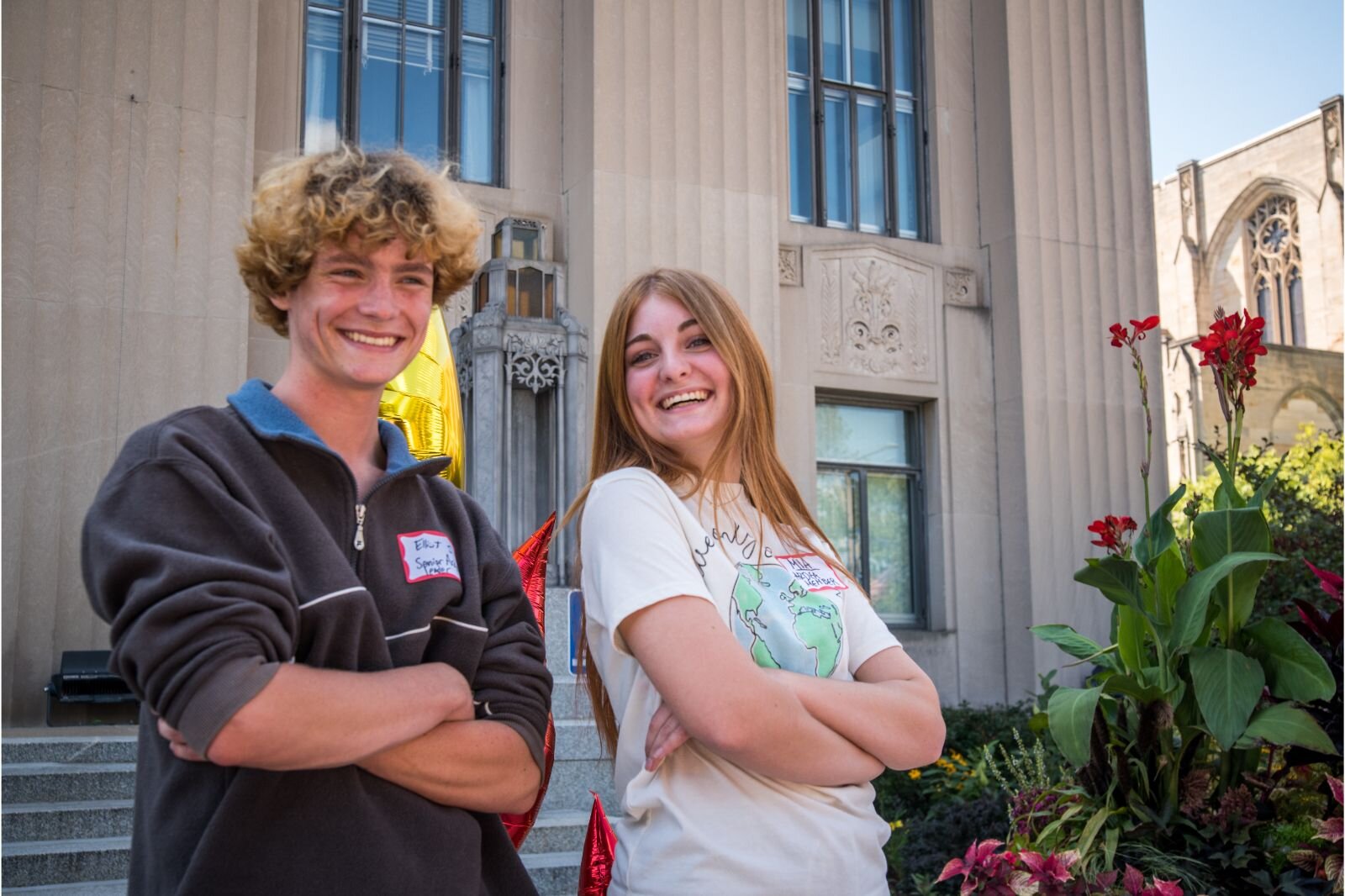 Elliot Spooelstra, Kalamazoo Central senior, and Mia Breznau, Mattawan High School senior, are spokespeople for Ardea Youth Climate Coalition..