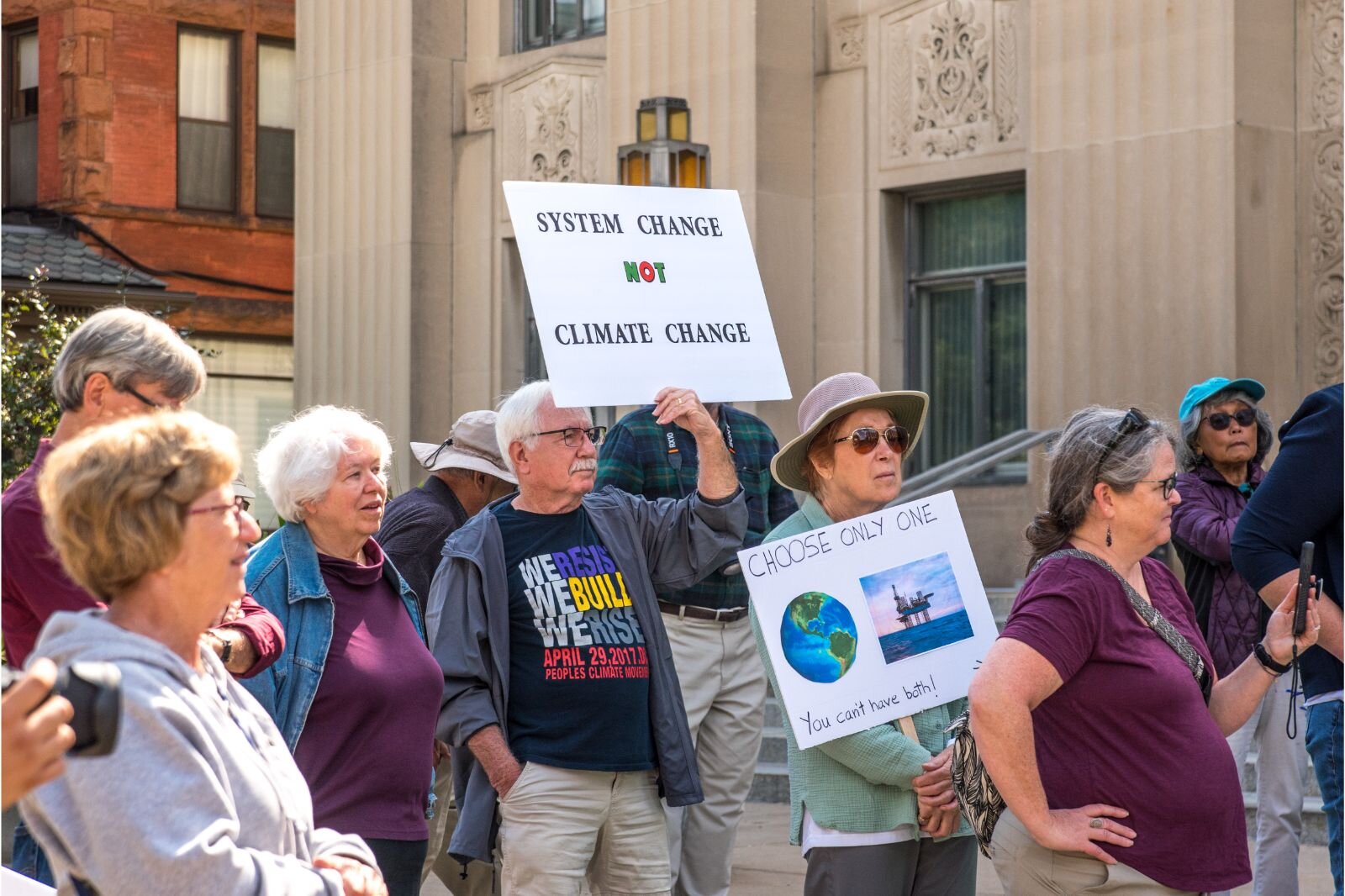 Youth and supportive adults marched downtown for the Youth Climate Strike last Friday.