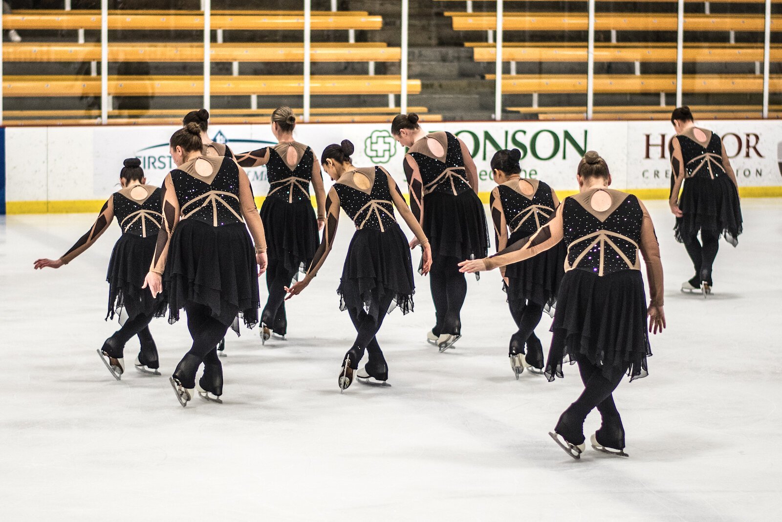 The Kinetics synchronized skating team is part of the Greater Kalamazoo Skating Association.