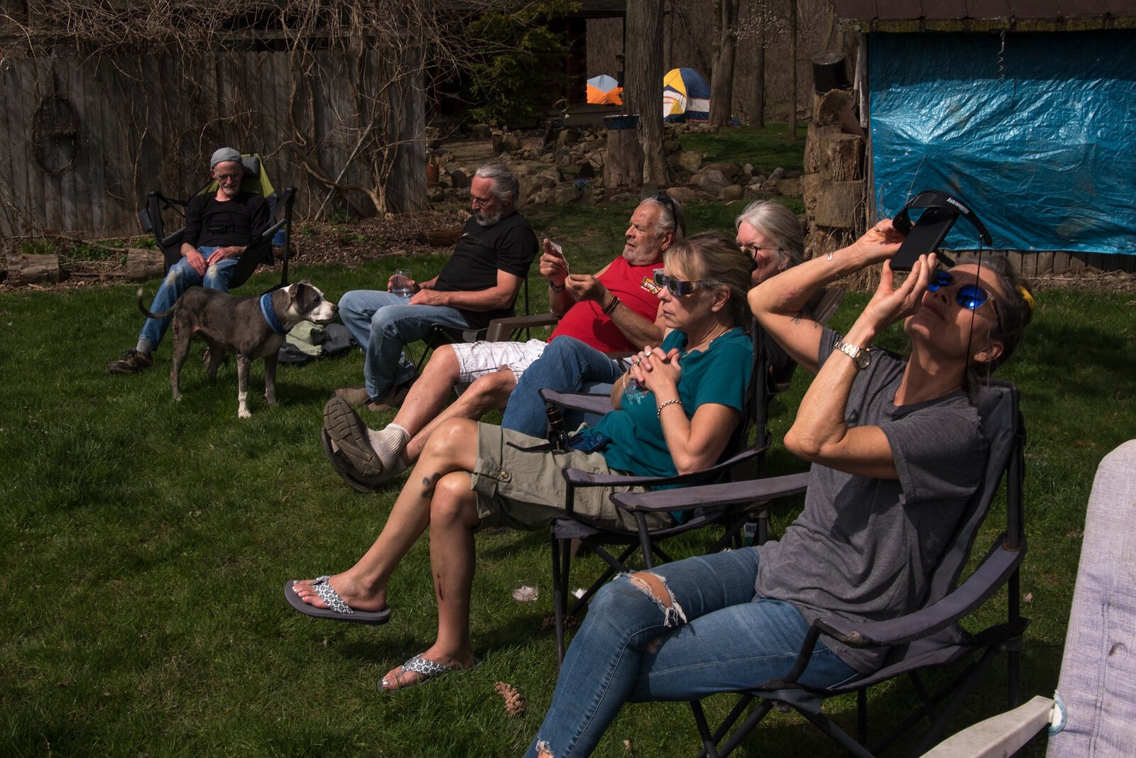 Friends who accompanied photographer Fran Dwight to Wakeman, Ohio:. (l-r) Greg Orr; Mike McMinn; John McClaflin; Cathy McMinn; Sue McClaflin; Patti Ann McNulty