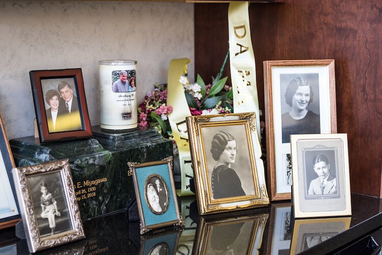 Pictures of family members have a place inside George’s Appliance Co. at 1025 Miller Road in Kalamazoo’s Edison Neighborhood.